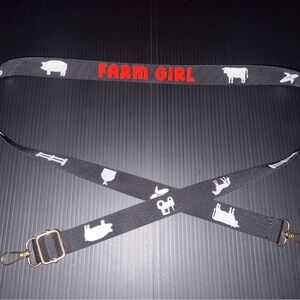 Farm girl purse strap